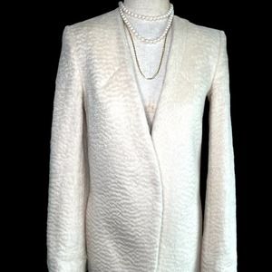 EDUN White Alpaca Wool Formal Blazer - RARE